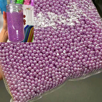 Perles de 3mm, 4mm, 6mm pour boules à neige, gobelets, tasses, décoration artistique, matériau de remplissage pour ours agressifs, fausses perles ABS haute brillance