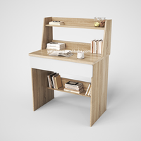 Fournisseur d'or, vente directe, table d'ordinateur avec tiroir, bureau mural de haute qualité, Flatmate
