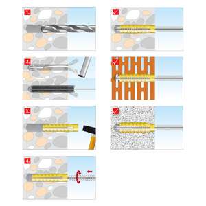 TOX Bouchon mural métal Tiger 10x60mm - Product Image 4