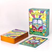 Cartes Oracle Hippie Personnalisées, Style Hippie Vintage des Années 70, Jeu de Divination Spirituelle avec Boîte Cadeau Rigide Colorée