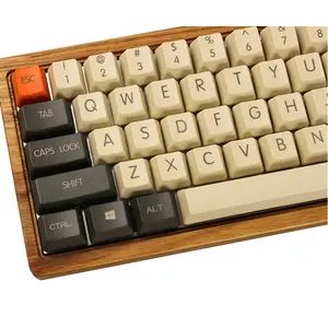 Pbt Materiaal Carbon Kleuraanpassing Oem Hoogte 104 87 61 Grote Lettertype Verdikking 1.5Mm Mechanische Toetsenbord Keycap