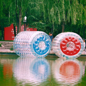 <span class=keywords><strong>Rodillo</strong></span> de Agua Inflable de PVC Transparente y Colorido, Pelotas Acuáticas, Rodillos Zorb de TPU Sellados Transparentes - Product Image 2