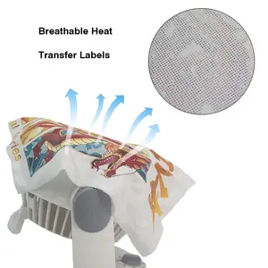 T Shirt Stickers Labels Wholesale Custom Logo Breathable Plastisol Heat Transfer Printing for Garment