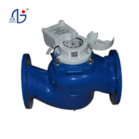 Compteur d'eau intelligent ZHAOJI à grand calibre, numérique, à lecture par impulsions non magnétiques, corps en fonte IP68, filetage à bride, précision classe 2