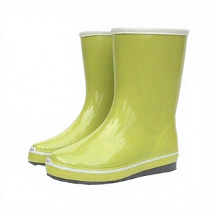 Botas de Lluvia Unisex de Media Caña, Ligeras, Forradas de Felpa, con Suela de Goma EVA, Modernas, Cálidas, Impermeables, para Otoño e Invierno, Venta al Por Mayor - Product Image 3