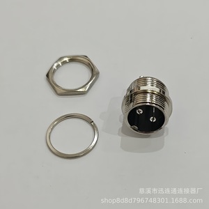 Connecteur mâle Aviation GX16 16 mm en alliage de zinc nickelé, prise 2-10 broches pour câblage électrique - Product Image 3