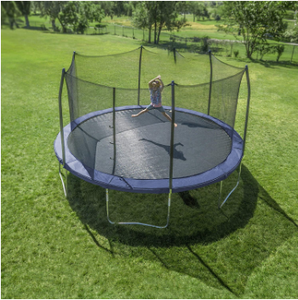 Trampolín de 12 pies Unisex TODO Trampolín de 12 pies con carcasa y escalera gratis 4 piezas Tela de malla PP Trampolín para exteriores 10mm 3050*740 - Product Image 4