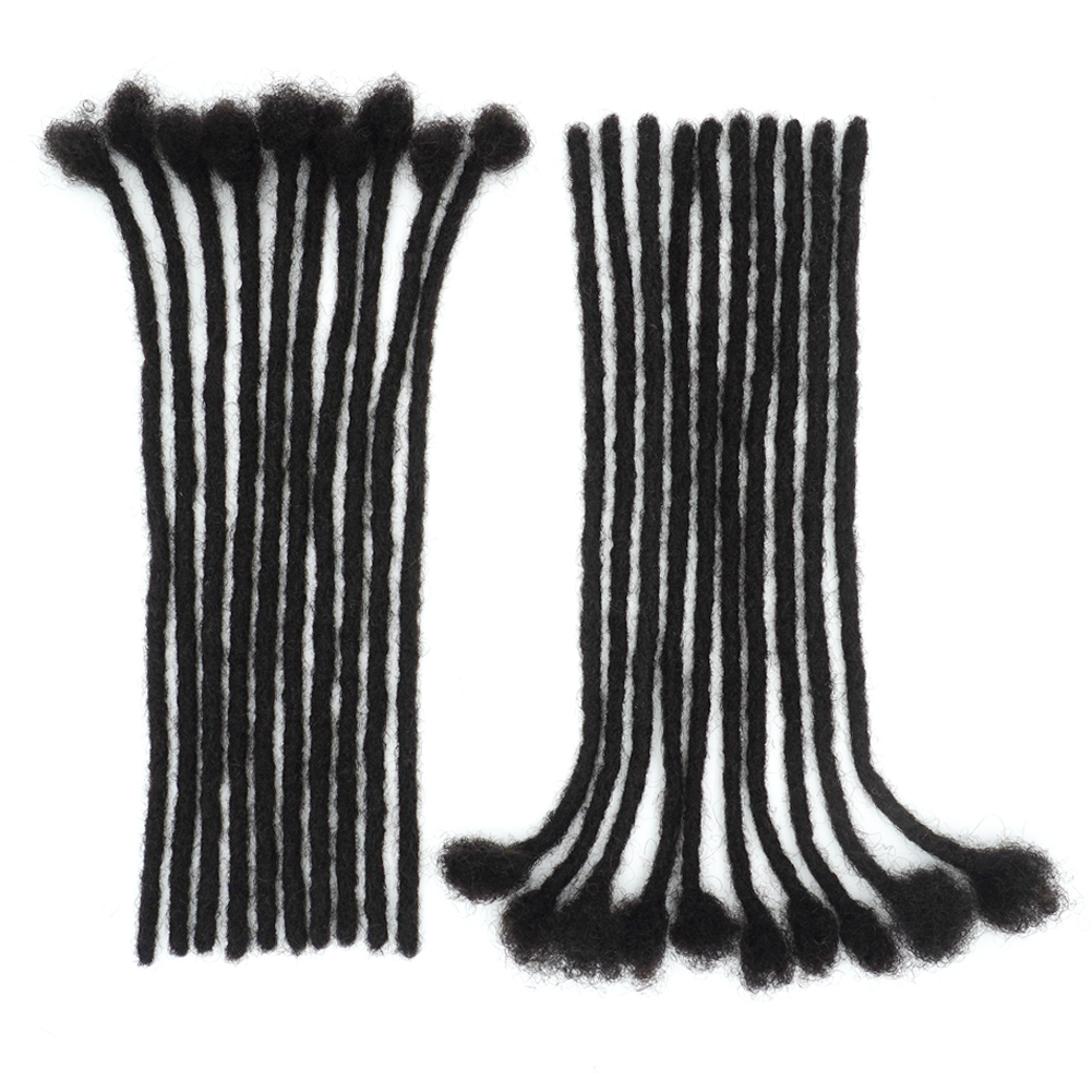 KAMA Afro 100% Human Remy Brazilian Hair Loc Crochet Dreadlocks Extensions for Black Women/Men
