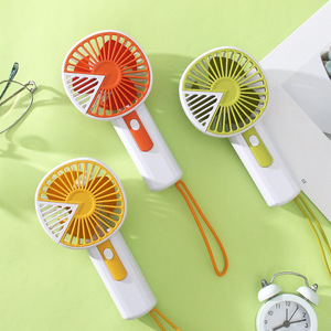 Ventilateur portatif rechargeable USB, petit ventilateur pour usage extérieur avec moteur DC, couleur jaune - Product Image 3