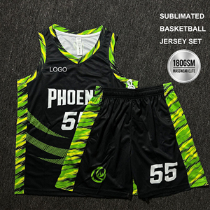 Jersey Basket Mesh Custom Print Tahan Gesekan, Bernapas, Menyerap Keringat, Cepat Kering, Tanpa Lengan, Seragam Basket - Product Image 1
