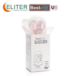 Eliter-Set de manicura 4 en 1 <span class=keywords><strong>rosa</strong></span> y azul con tubo de plástico para bebé, herramienta de cuidado de bebé 4 en 1, bonito set de manicura para niños - Product Image 5