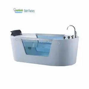 Baignoire à remous moderne CE Foshan pour une personne, en acrylique, avec jets de massage, <span class=keywords><strong>spa</strong></span>, baignoire à remous, oreiller en silicone écologique - Product Image 1