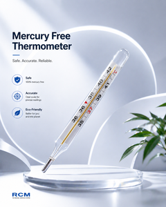 Termómetro Hidráulico Clínico Reica CR.W 00 sin Mercurio para Uso Axilar, Certificado CE Clase II, Garantía de 1 Año - Product Image 3