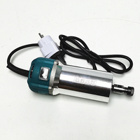 Moteur de broche refroidi par Air 1.5KW 1500W diamètre 64mm ER11 pince mandrin pour bricolage CNC routeur Machine de gravure