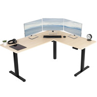 Table de bureau électrique d'angle réglable en hauteur
