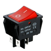 20A 25A 30A lumière DPDT à courant élevé 4 broches 6pin on off DPDT ROCKER SWITCH avec certificat CQC TUV VDE de l'usine réelle