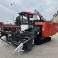 Moissonneuse-batteuse sur chenilles d'occasion Shuangjia EX118 avec cabine fermée, 118 CV, 18 km/h, pour céréales, maïs, blé, riz