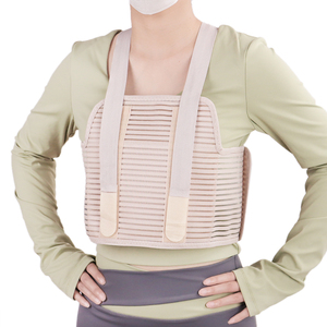 風雨折りたたみ式医療用調節可能フック＆ループ通気性胸部肋骨サポートブレース（肋骨骨折固定用） - Product Image 1