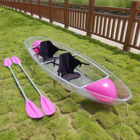 Kayak double romantique en PC transparent pour l'aventure en rafting sur les eaux de l'océan, des lacs et des rivières pour les activités de dérive en plein air