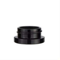 Pot en plastique noir réutilisable personnalisé de 3g 5g avec couvercle pot d'échantillon pour cosmétiques crème pour le visage crème pour les yeux cosmétiques