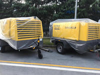 Compresseur d'air rotatif à vis portable moyen Atlas Copco XAHS146 7-12 Bar 8,5 M³/min à injection d'huile à axe unique Nouveau moteur diesel