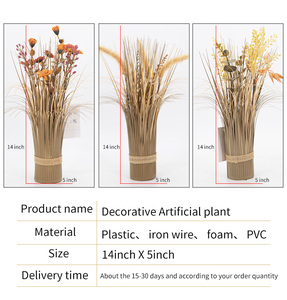 Nouvelle Conception de Qualité Usine Simulation Printemps Automne 35cm de Haut Plante Artificielle en PVC <span class=keywords><strong>Herbe</strong></span> Oignon pour Décoration Maison Hôtel - Product Image 3