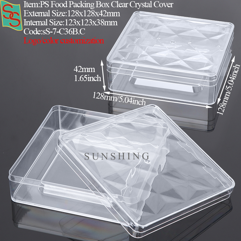 C36B: Cubierta de cristal de 128x128x42mm