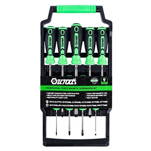 9 Pc <b>Screwdriver</b> Set Chrome Vanadium Steel Magnetic Tip Household Repair Tools Cross Phillips Bit Standard Handle - Product Image 5