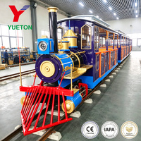 Train miniature à vapeur attrayant pour parc d'attractions à vendre