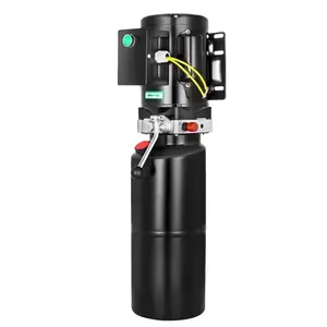 带手动控制阀的低噪音10L储油罐汽车升降机专用动力单元液压泵