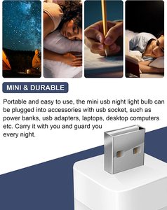 Nouvelle Arrivée Flexible USB Plug in Led Veilleuse Portable Mini Lampe Parfait pour Chambre Pépinière Lecture <span class=keywords><strong>Sleepin</strong></span> - Product Image 4