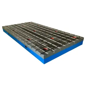 Cast iron platform with T-groove