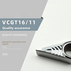 Plaquettes en carbure VBGT VBGT1604/VBGT1103, forme losange, pour tournage extérieur et intérieur, 35 degrés, pour aluminium - Product Image 4