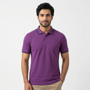 Chemise polo à revers personnalisée Mode d'été Respirante Chemises polo pour homme à manches courtes Chemise polo de rugby avec broderie - Product Image 1