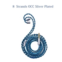 Yongse bleu OCC plaqué argent 0.78 câble pour écouteurs mise à niveau câble pour casque Mmcx avec boucle d'oreille