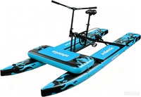 Vélo aquatique gonflable InflaToGo Stable haute résistance avec capacité de 100 à 500 kg pour la location en milieu marin, lac ou complexe hôtelier