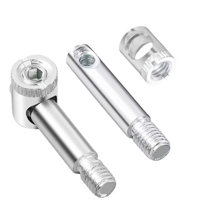 Precio de fábrica: Conector oculto de acero inoxidable 4 en 1 duradero y personalizado para herrajes de armario y espigas de aluminio para bicicletas - Product Image 6