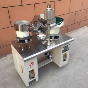 Tecido automático coberto botão fazendo máquina