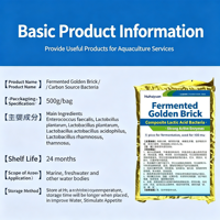 Bactéries lactiques fermentées en briques dorées, 500g, source de carbone, probiotique pour l'aquaculture et le traitement des eaux nocives, directement de l'usine