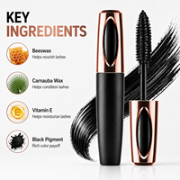 Mascara de luxe or rose allongeant, volumisant, recourbant, waterproof, pour cils, marque privée OEM ODM