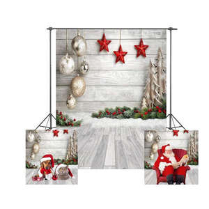 Toile de fond de décoration de fête de Noël personnalisée <span class=keywords><strong>Telon</strong></span> De Fondo Navidad arrière-plans de photographie pour la photographie de Noël - Product Image 2