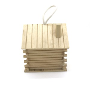 Casetta per uccelli in legno naturale personalizzata fai-da-te all'ingrosso su misura in legno appeso casa per uccelli nido per uccelli in legno - Product Image 4