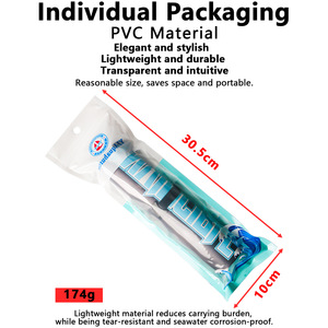 Regla de Medición de Señuelos Portátil y Compacta de 60 Pulgadas, Herramienta de Pesca de PVC Impermeable - Product Image 4