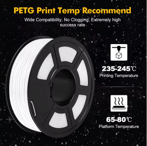 Filamento PETG 3D 1KG <span class=keywords><strong>3</strong></span> rollos 1,75mm +/-0,02 MM Filamento de impresión 3D Filamento cuidadosamente enrollado Envasado al vacío - Product Image 2