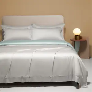 Nuovo arrivo lenzuola in cotone di bambù e bambù infuso argento set di biancheria da letto in argento