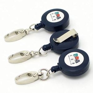 Porta-credenciales Retráctil de Alta Calidad con Logotipo Personalizado, Diseño Clásico de Plástico Resistente con Patrón Circular - Product Image 6
