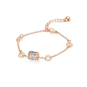 Brazalete Apilable de Acero de Titanio con Diseño Digital para Mujer, Ideal para Aniversarios, Resistente a la Decoloración, Uso en Capas - Product Image 3