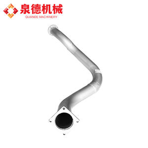 Tuyau d'échappement compatible Sany Heavy Industry à double essieu, modèle A820607000218, 4 courbures pour camions malaxeurs à béton, pièce d'origine - Product Image 2