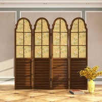 Cloison d'écran mobile en bois moderne et écologique Paravan d'intimité décorative d'intérieur en bois massif chinois pour chambre intérieure