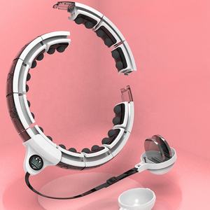 KWO equipo de gimnasio contador Rosa ajustable Metal acero ejercicio desmontable Fitness ponderado terapia magnética inteligente adulto aros <span class=keywords><strong>Hula</strong></span> - Product Image 4